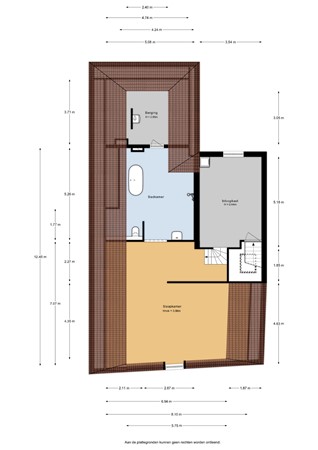 Floorplan - Rijnstraat 42, 3441 BV Woerden